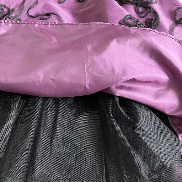 Masquerade Strapless Women’s Dress, Size 5/6 (Junior), Purple and Black, Floral - Picture 8 of 9